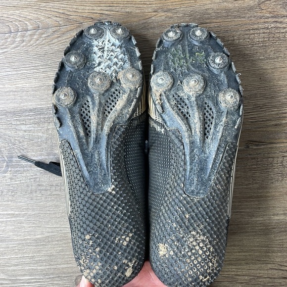 Under Armour Kick Distance Men Track Shoes Spikes 1273939 100 Black White Sz 8.5 - Picture 5 of 7